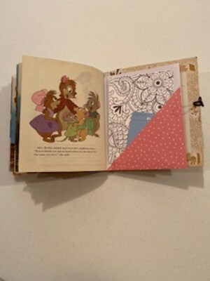Altered Little Golden Book The Secret of Nimh Mrs. Brisby and the Magic Stone Junk Journal - image5